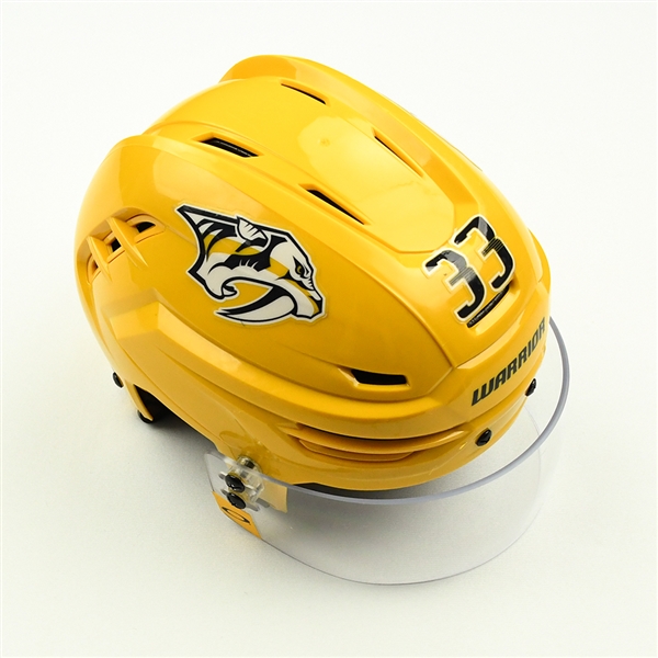 Viktor Arvidsson - Game-Worn Gold Helmet - 2019-20 NHL Season