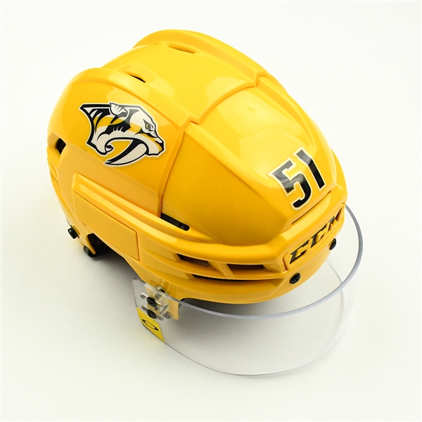 Austin Watson - Game-Worn Gold Helmet - 2019-20 NHL Season