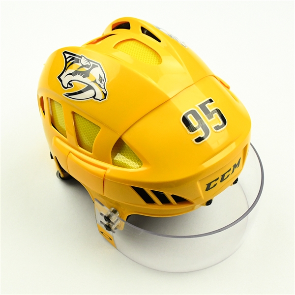 Matt Duchene - Game-Worn Gold Helmet - 2019-20 NHL Season