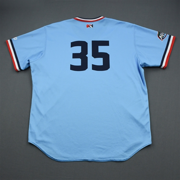 Hector Lujan - Fort Myers Miracle - Powder Blue Game-Worn Jersey