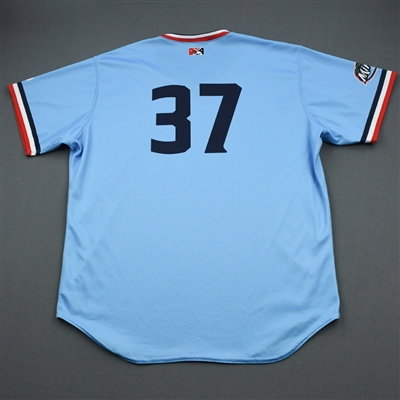 #37 - Fort Myers Miracle - Powder Blue Game-Issued Jersey