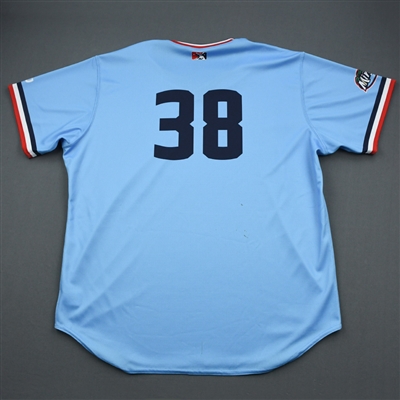 #38 - Fort Myers Miracle- Powder Blue Game-Issued Jersey