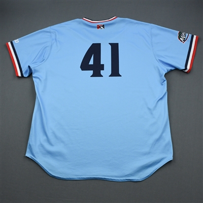 #41 - Fort Myers Miracle - Powder Blue Game-Issued Jersey