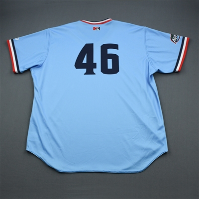 #46 - Fort Myers Miracle - Powder Blue Game-Issued Jersey