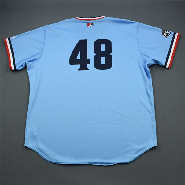 #48 - Fort Myers Miracle - Powder Blue Game-Issued Jersey