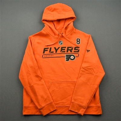 2019-20 Philadelphia Flyers - Robert Hagg - Team Issued - Orange Hooded Sweatshirt
