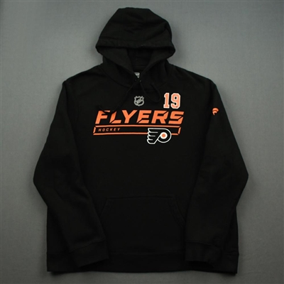 2019-20 Philadelphia Flyers - Nolan Patrick - Team Issued - Black Hooded Sweatshirt