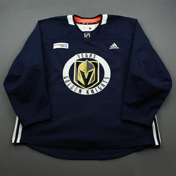Ryan Reaves - 18-19 - Vegas Golden Knights - w/ City National Bank Patch Practice Jersey 