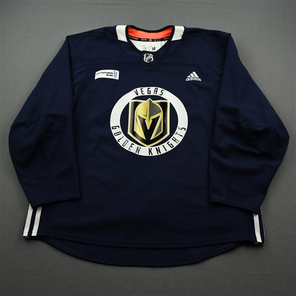 Alex Tuch - 18-19 - Vegas Golden Knights - w/ City National Bank Patch Practice Jersey 