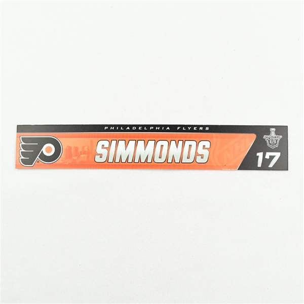 Wayne Simmonds - Stanley Cup Playoffs Locker Room Nameplate