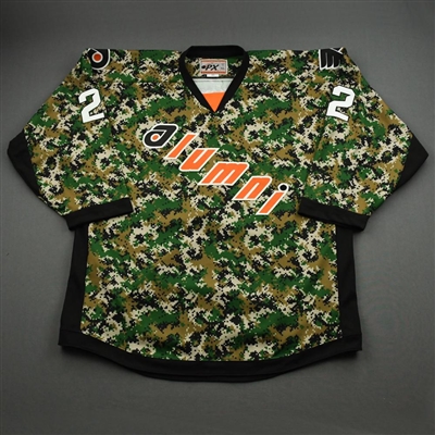 Scott Daniels - Game-Worn Flyers Alumni Camouflage Autographed Jersey - Worn June 27, 2021