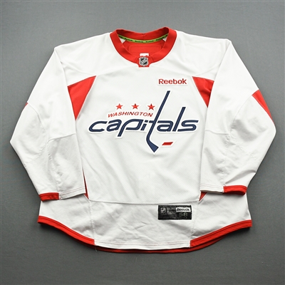 Aaron Volpatti - Washington Capitals - Practice-Worn Jersey - 2013-14 NHL Season