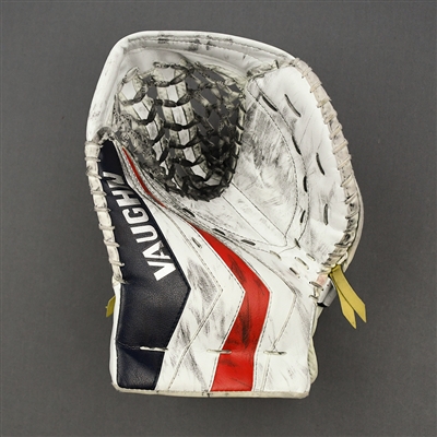 Joonas Korpisalo - Game-Used - Vaughn SLR2 Catcher - Used in 5-OT Game - 2019-20 NHL Season and  2020 Stanley Cup Playoffs