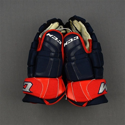 Seth Jones - Game-Used -CCM Pro Gloves - 2020-21 NHL Season