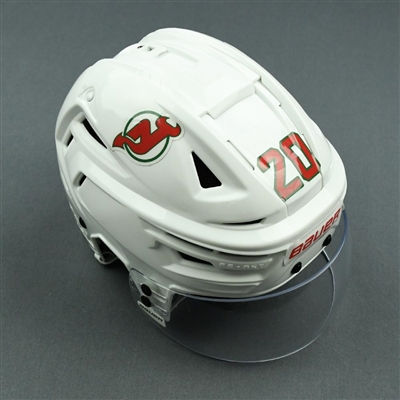 Blake Coleman - Game-Worn Heritage Helmet - 2019-20 NHL Season