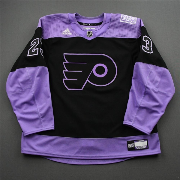 Nolan Patrick - Warm-Up Issued Hockey Fights Cancer Autographed Jersey - April 18, 2021
