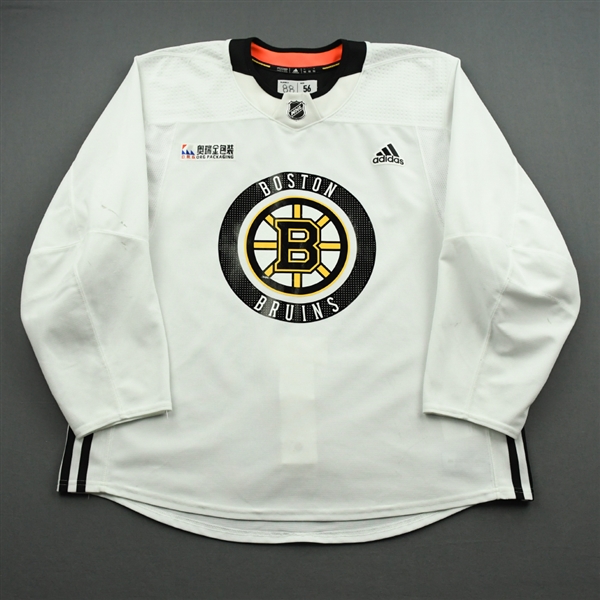 David Pastrnak - Boston Bruins - Practice-Worn Jersey - 2020-21 NHL Season