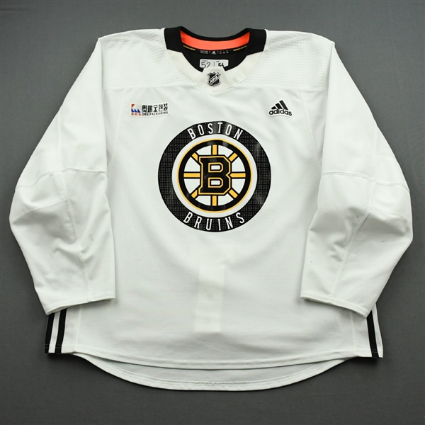 Sean Kuraly - Boston Bruins - Practice-Worn Jersey - 2020-21 NHL Season