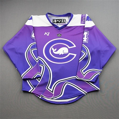 NNOB (No Name On Back) Game-Issued Alzheimers Awareness Jersey - Worn January 15-16, 2022