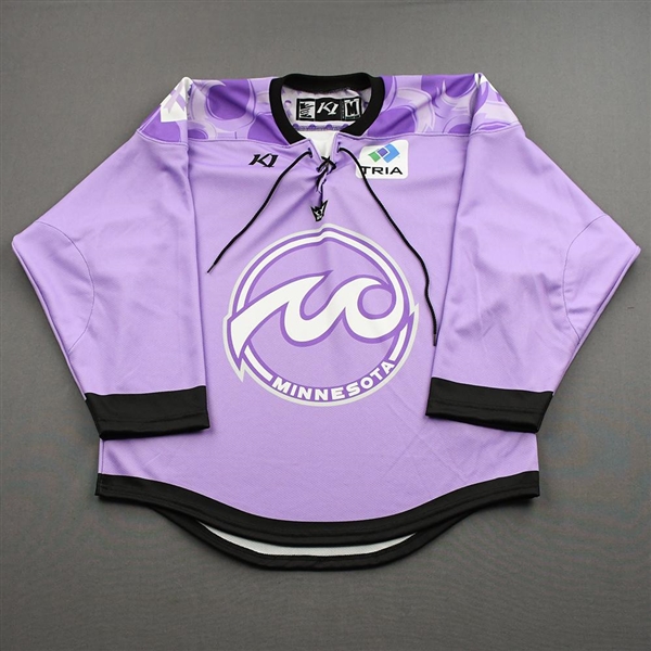 Blank, No Name Or Number - Game-Issued Hockey Fights Cancer Jersey