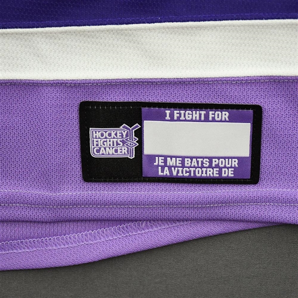Patrick Brown - Warm-Up Issued Hockey Fights Cancer Jersey - November 18, 2021