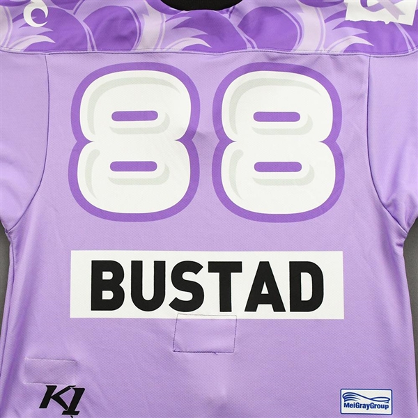 Sara Bustad - Game-Issued Hockey Fights Cancer Jersey