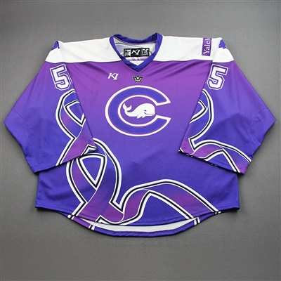 Mariah Fujimagari - Game-Worn (Back-Up Only) Alzheimers Awareness Autographed Jersey - Worn January 15-16, 2022