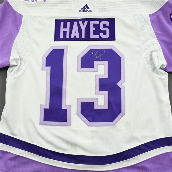 Kevin Hayes - Warm-Up Issued Hockey Fights Cancer Autographed Jersey - November 18, 2021