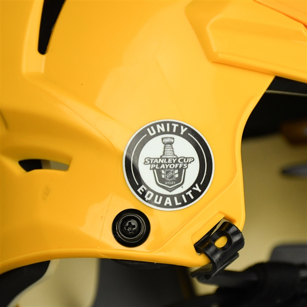 Matt Benning - Game-Worn - Gold CCM Helmet - 2020-21 NHL Regular Season and 2021 Stanley Cup Playoffs
