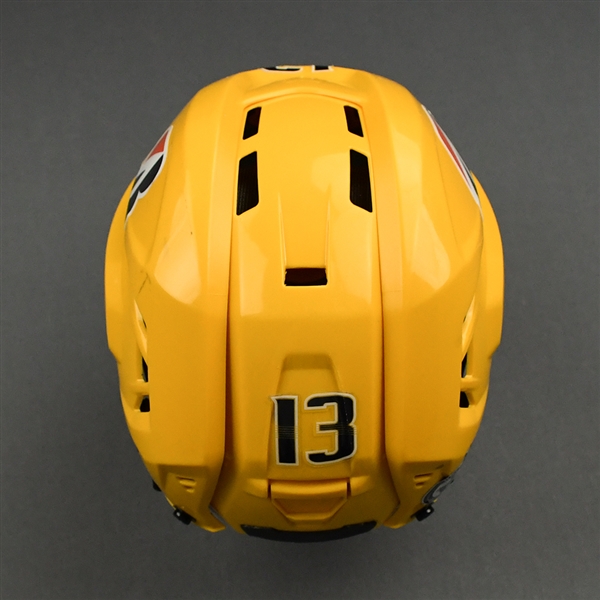 Yakov Trenin - Game-Worn - Gold CCM Helmet - 2020-21 NHL Regular Season and 2021 Stanley Cup Playoffs