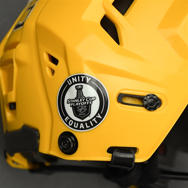 Yakov Trenin - Game-Worn - Gold CCM Helmet - 2020-21 NHL Regular Season and 2021 Stanley Cup Playoffs