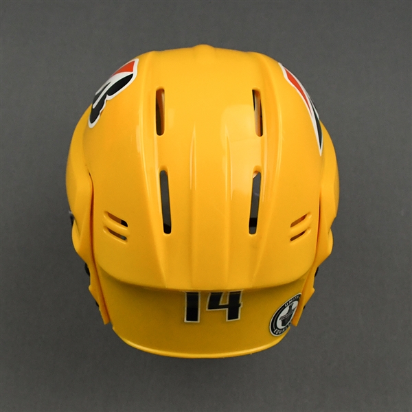 Mattias Ekholm - Game-Worn - Gold Bauer Helmet - 2020-21 NHL Regular Season and 2021 Stanley Cup Playoffs