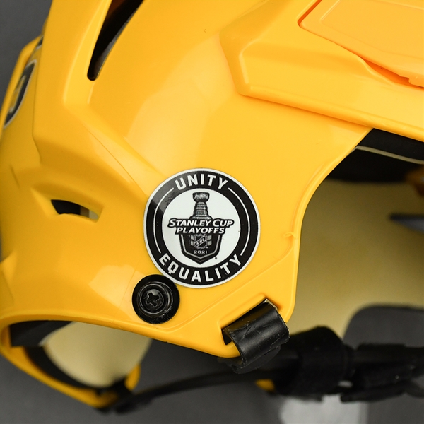 Brad Richardson - Game-Worn - Gold CCM Helmet - 2020-21 NHL Regular Season and 2021 Stanley Cup Playoffs