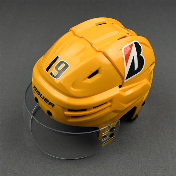 Calle Jarnkrok - Game-Worn - Gold Bauer Helmet - 2020-21 NHL Regular Season and 2021 Stanley Cup Playoffs
