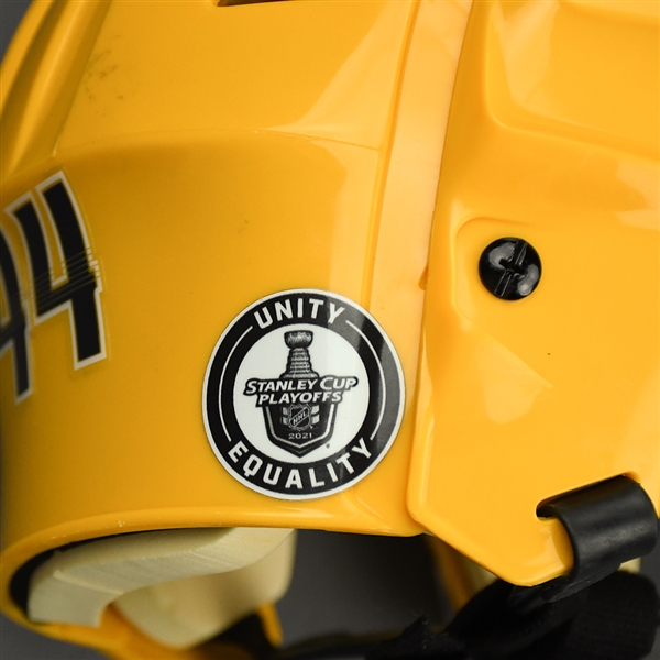 Erik Gudbranson - Game-Worn - Gold Bauer Helmet - 2020-21 NHL Regular Season and 2021 Stanley Cup Playoffs