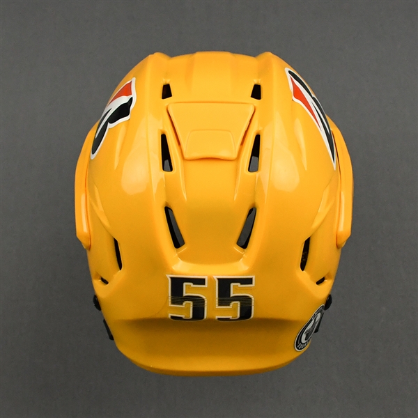 Luca Sbisa - Game-Issued - Gold Bauer Helmet - 2020-21 NHL Regular Season and 2021 Stanley Cup Playoffs
