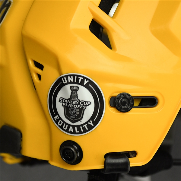 Erik Haula - Game-Worn - Gold CCM Helmet - 2020-21 NHL Regular Season and 2021 Stanley Cup Playoffs