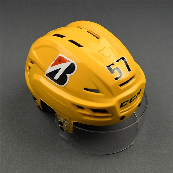 Dante Fabbro - Game-Worn - Gold CCM Helmet - 2020-21 NHL Regular Season