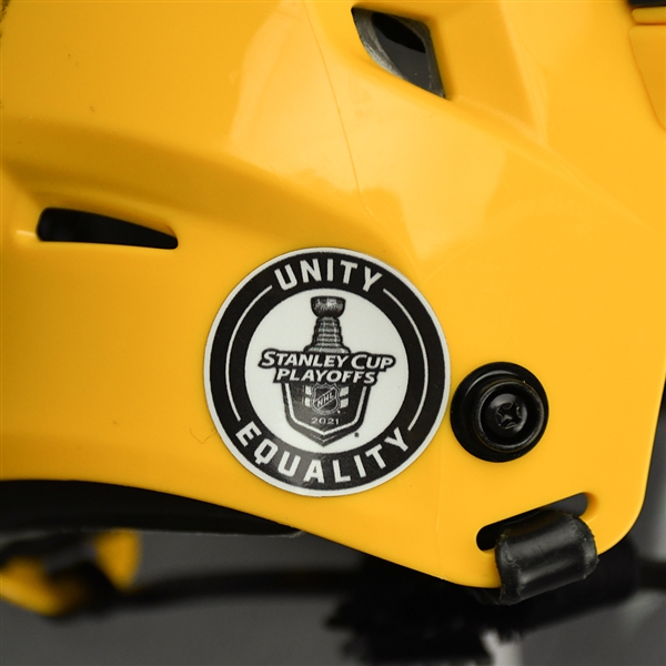 Roman Josi - Game-Worn - Gold CCM Helmet - 2020-21 NHL Regular Season and 2021 Stanley Cup Playoffs