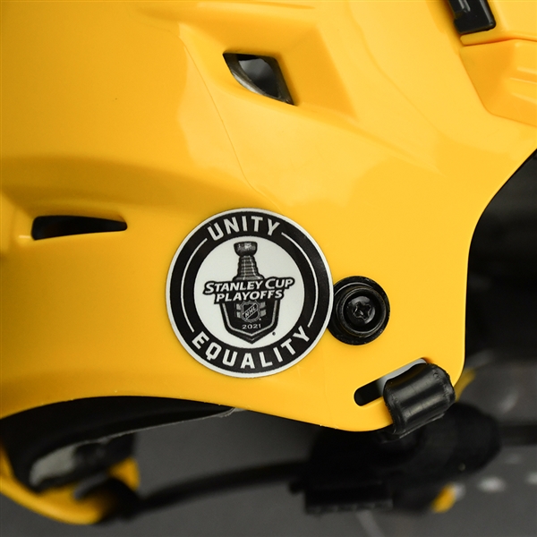 Mark Borowiecki - Game-Worn - Gold CCM Helmet - 2020-21 NHL Regular Season