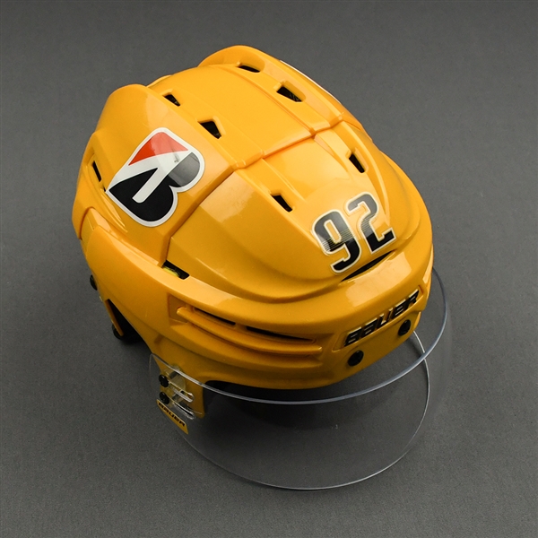 Ryan Johansen - Game-Worn - Gold Bauer Helmet - 2020-21 NHL Regular Season and 2021 Stanley Cup Playoffs