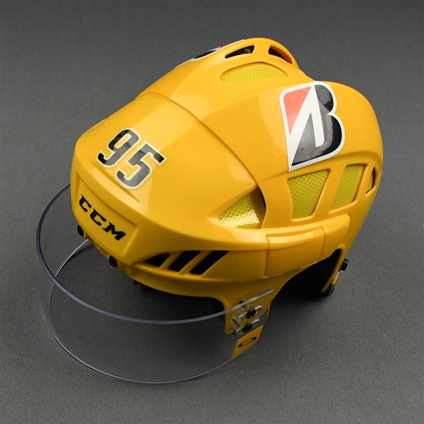 Matt Duchene - Game-Worn - Gold CCM Helmet - 2020-21 NHL Regular Season and 2021 Stanley Cup Playoffs