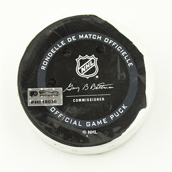 William Nylander - Toronto Maple Leafs - Goal Puck - November 10, 2021 vs. Philadelphia Flyers (Flyers Logo)