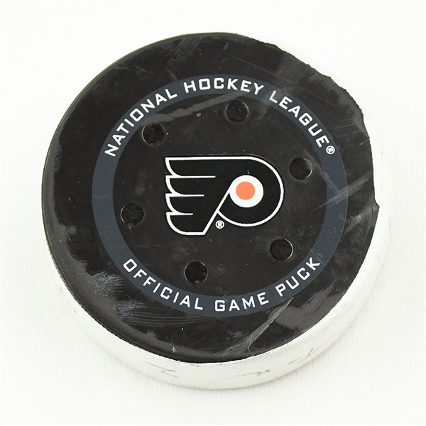 William Nylander - Toronto Maple Leafs - Goal Puck - November 10, 2021 vs. Philadelphia Flyers (Flyers Logo)