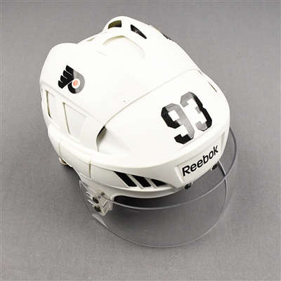 Jakub Voracek - Philadelphia Flyers - Game-Worn Reebok Helmet - 2014-15 NHL Season