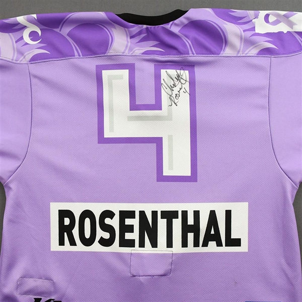 Chelsey Brodt Rosenthal - Game-Worn Hockey Fights Cancer Autographed Jersey - Worn Dec. 18, 2021