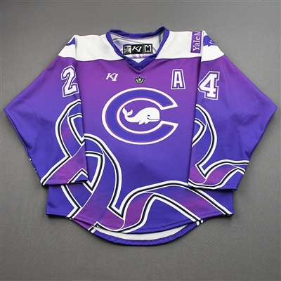Janine Weber - Game-Worn Alzheimers Awareness Autographed Jersey w/A - Worn January 15-16, 2022