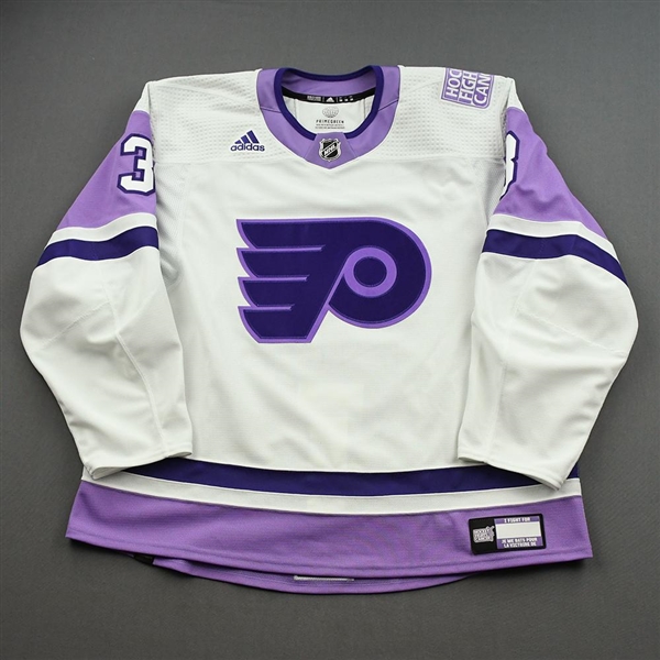 Keith Yandle - Warm-Up Worn Hockey Fights Cancer Autographed Jersey - November 18, 2021