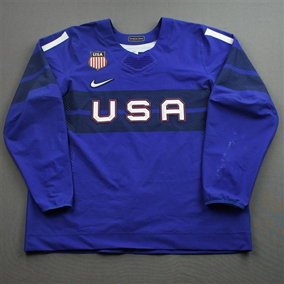 Kenny Agostino - Game-Worn Mens 2022 Olympic Winter Games Beijing Jersey - February 13, 2022 vs. Germany