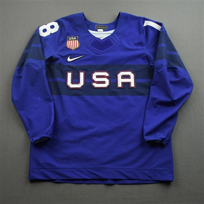 Jesse Compher - Game-Worn Womens 2022 Olympic Winter Games Beijing Jersey - February 8, 2022 vs. Canada & February 11, 2022 vs. Czech Republic in Quarterfinals